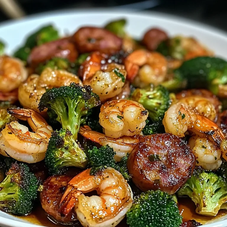 Honey Garlic Shrimp Roasted Broccoli