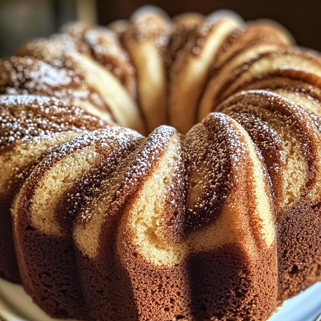 Moist Cinnamon Swirl Bundt Cake Recipe