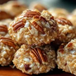 No-Bake Coconut Pecan Praline Cookies