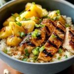 Pineapple Chicken Cauliflower Rice Bowls