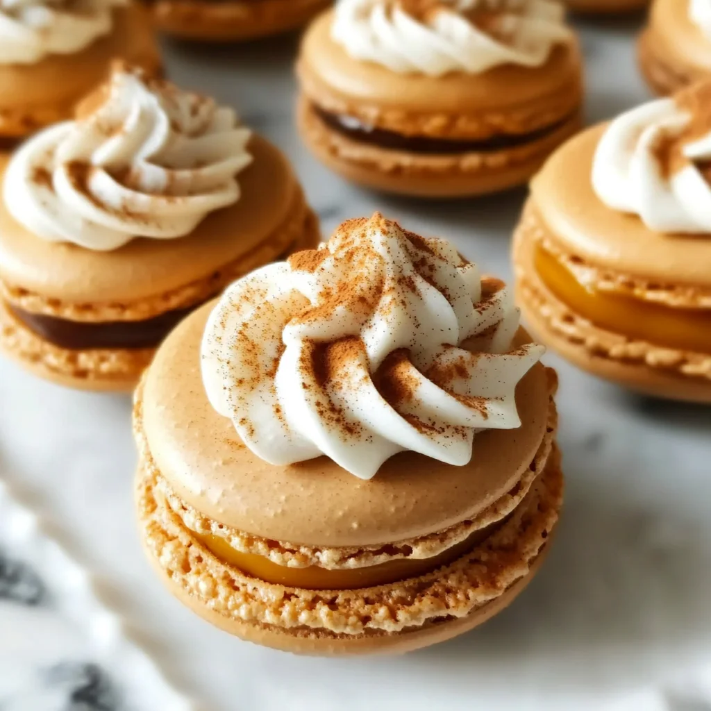 Pumpkin Pie Macarons