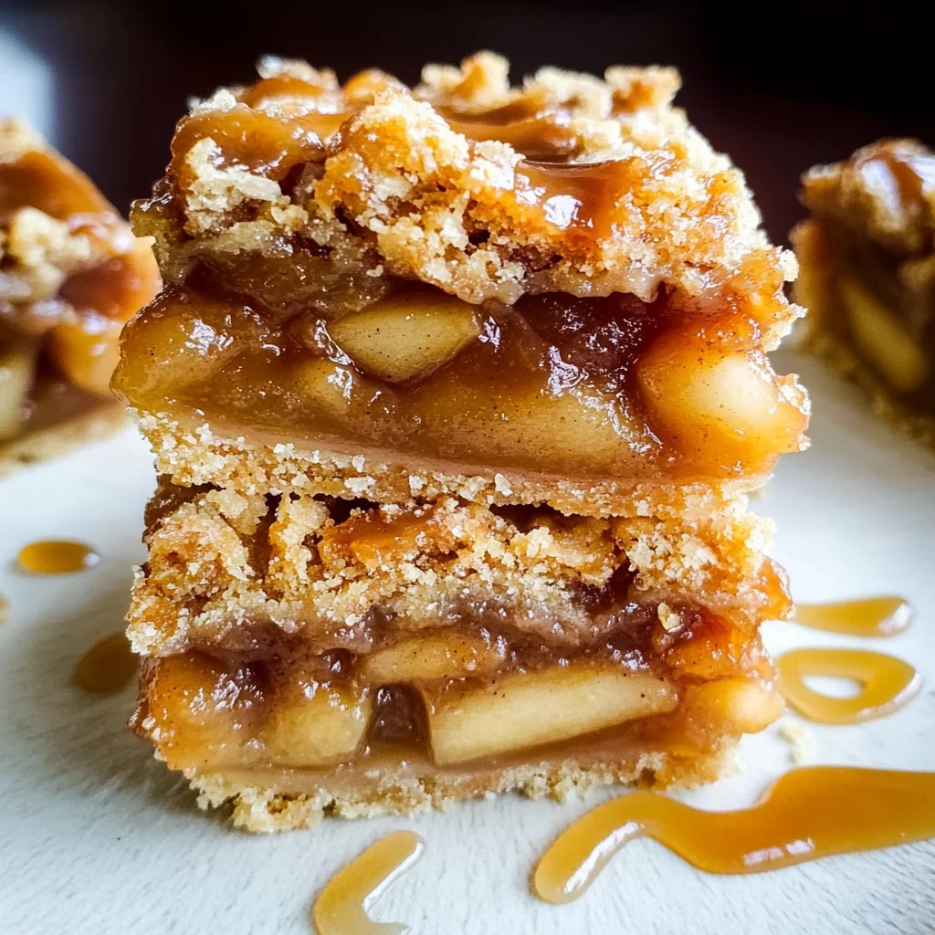 Salted Caramel Apple Pie Bars