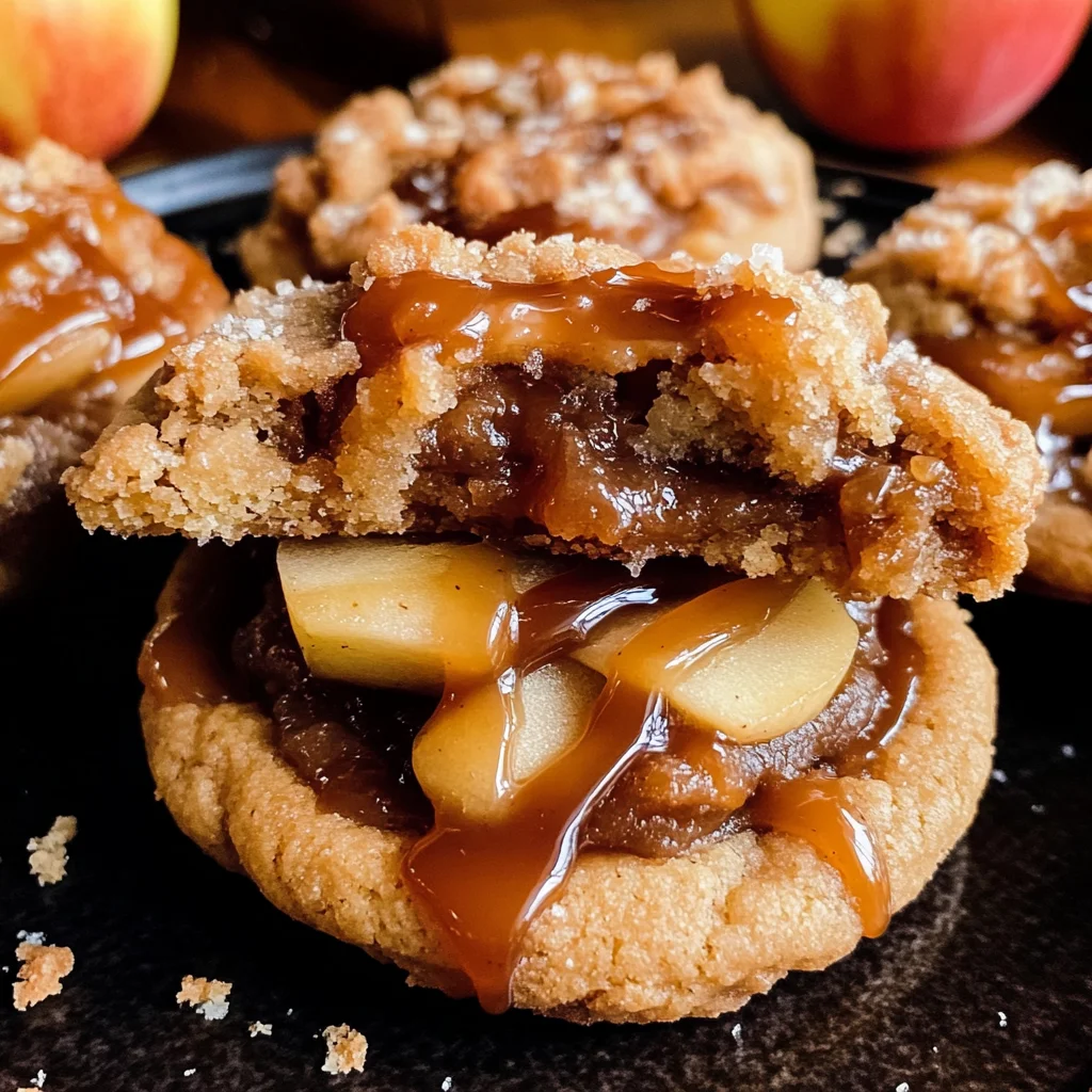 Salted Caramel Apple Pie Cookies