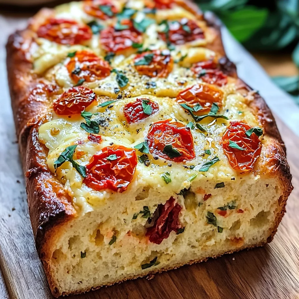 Savory Caprese Bread : A Fresh Italian Bread
