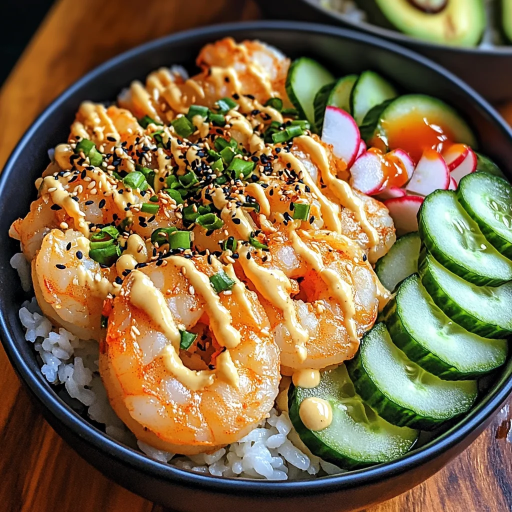 Shrimp Rice Bowls with Spicy Mayo