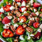 Spinach Strawberry Salad with Pecans