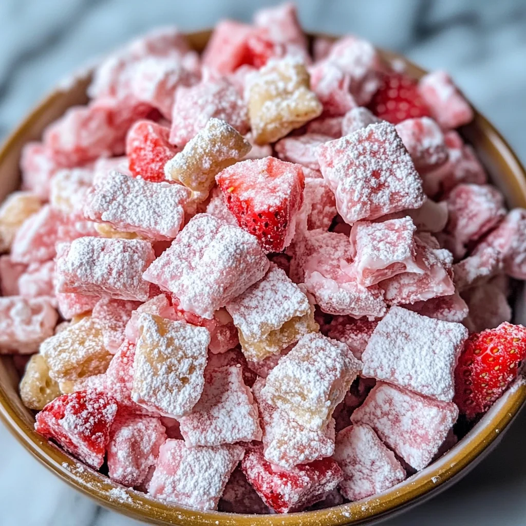 Strawberry Shortcake Puppy Chow