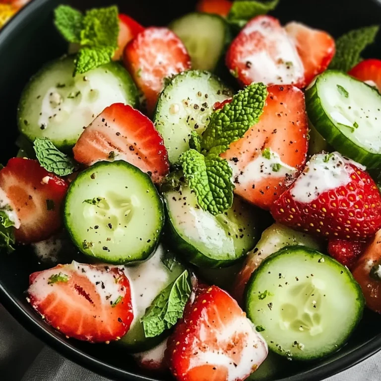 This Cucumber Strawberry Salad
