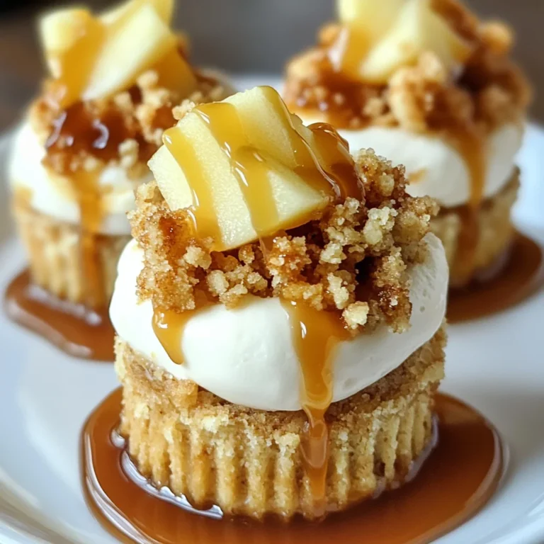Apple Crisp Mini Cheesecakes