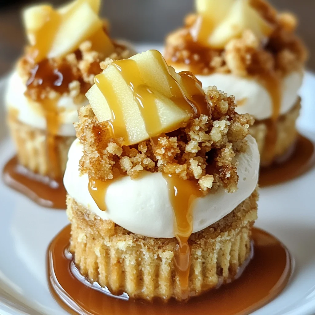 Apple Crisp Mini Cheesecakes