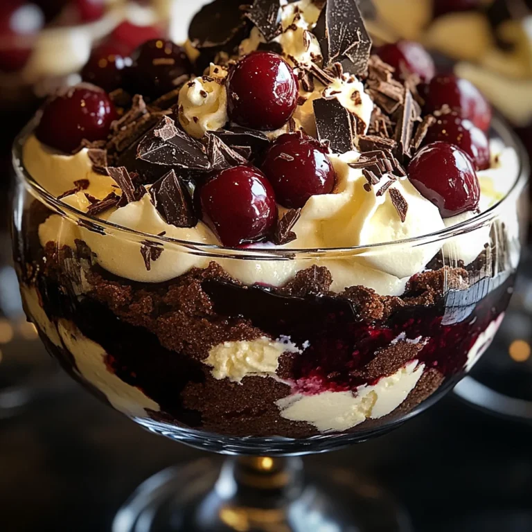 Black Forest Trifle for Christmas