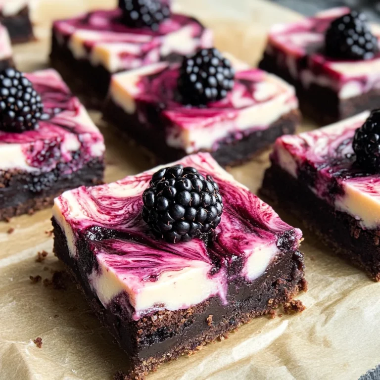Blackberry Cheesecake Brownies