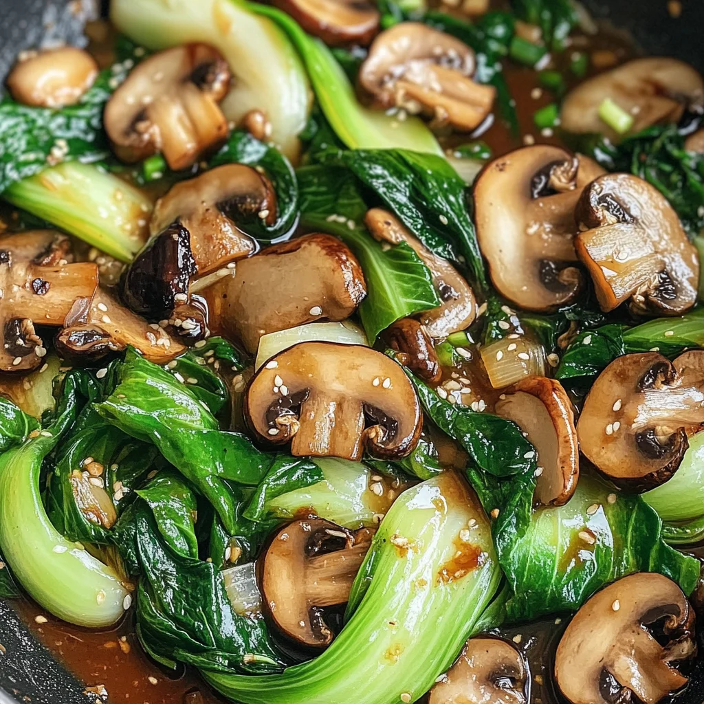 Bok Choy and Mushroom Stir Fry