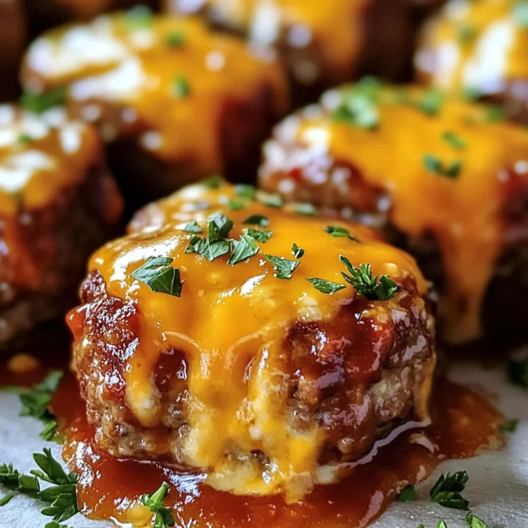 Cheesy Stuffed Meatloaf Bites