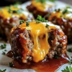 Cheesy Stuffed Meatloaf Bites