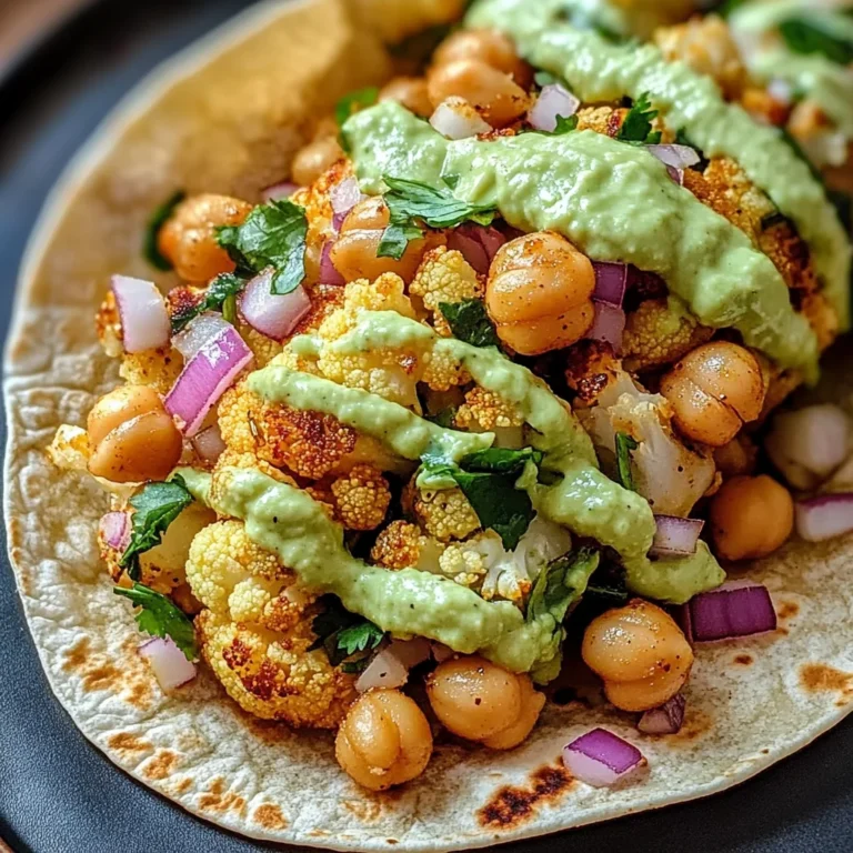 Chili Lime Chickpea Cauliflower Wrap Recipe