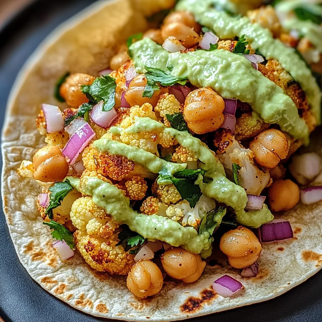 Chili Lime Chickpea Cauliflower Wrap Recipe