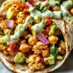Chili Lime Chickpea Cauliflower Wrap Recipe