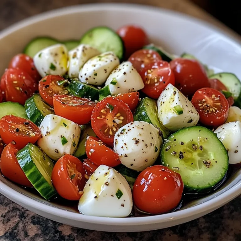 Cucumber Mozzarella Salad