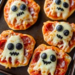 Halloween Mini Pizzas