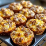 High-Protein Pancake Sausage Mini Muffins