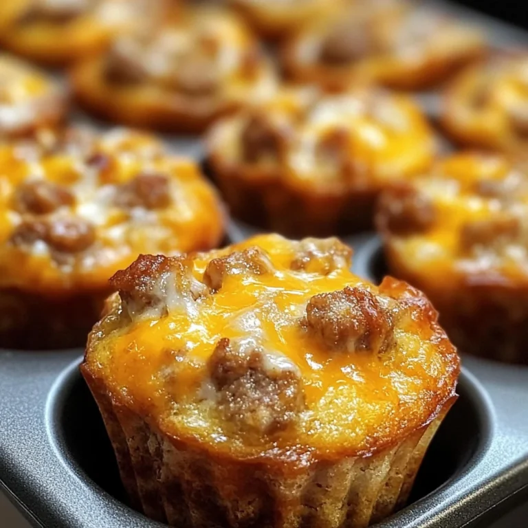 High-Protein Pancake Sausage Mini Muffins