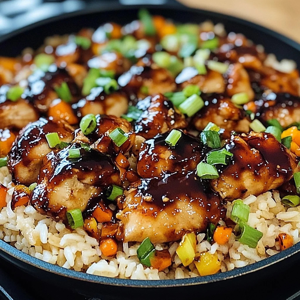 Honey BBQ Chicken Rice – The Best 1-Pan Family Dinner