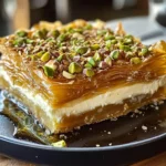 Honey Pistachio Baklava Cheesecake