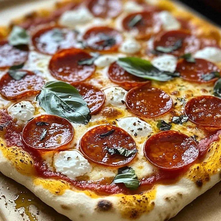 Hot Honey Pepperoni Ricotta Pizza : A Pizza Recipe