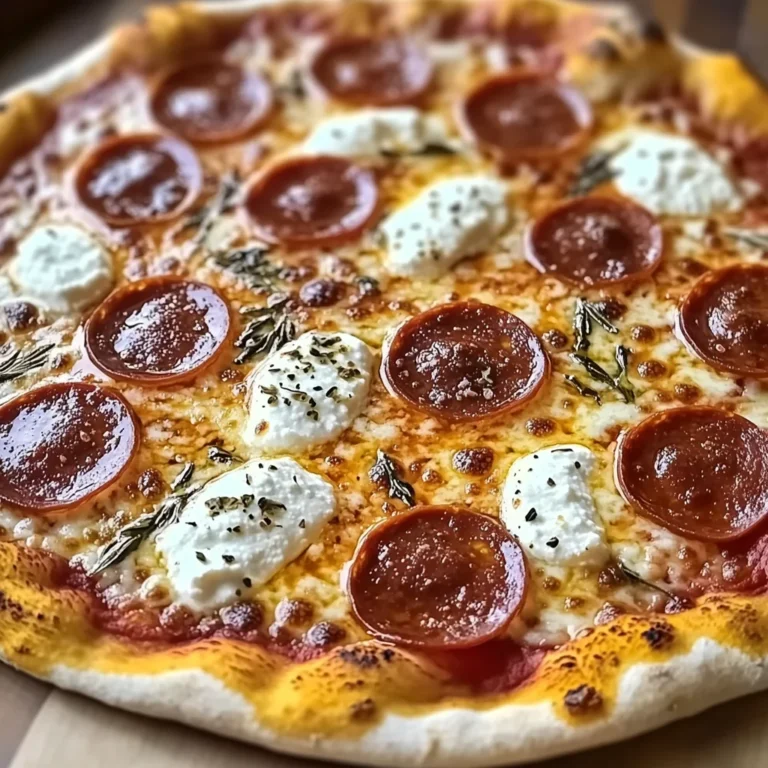 Hot Honey Pepperoni Ricotta Pizza : A Pizza Recipe