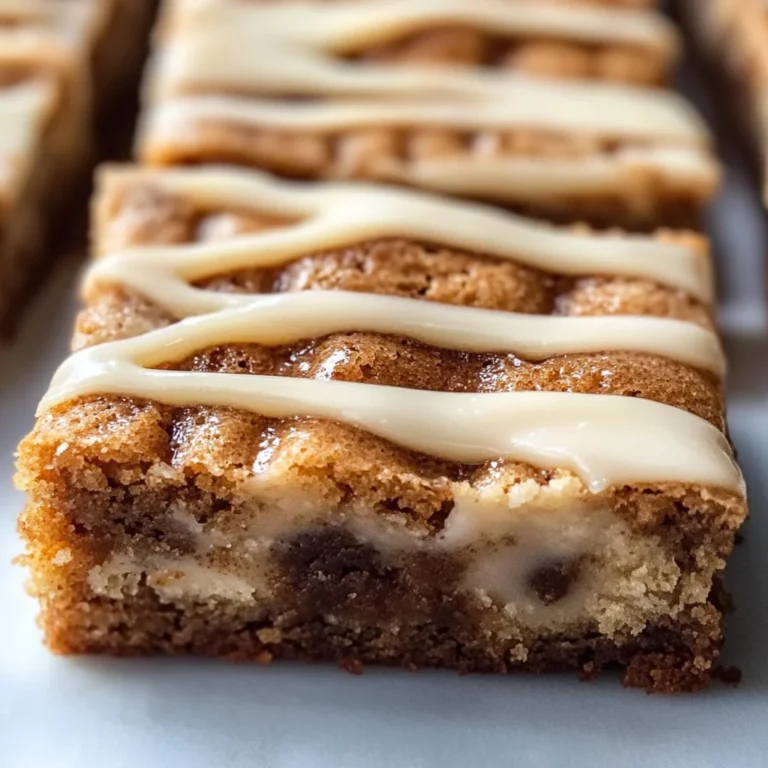 How to Make Cinnamon Roll Blondies