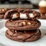 Marshmallow and Nutella Stuffed Chocolate Cookies