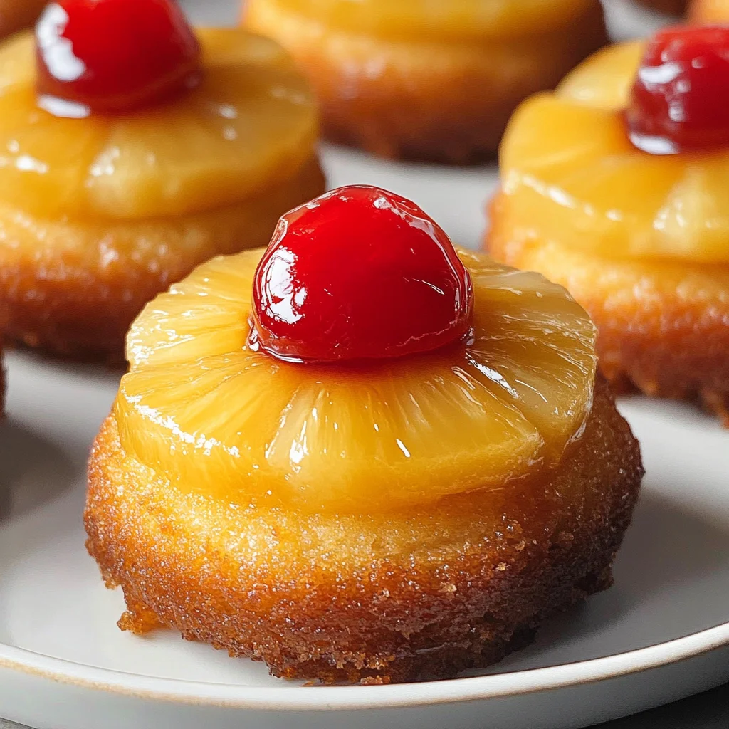 Mini Pineapple Upside Down Cakes