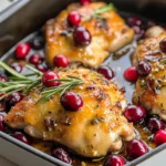 One-Pan Cranberry Rosemary Chicken