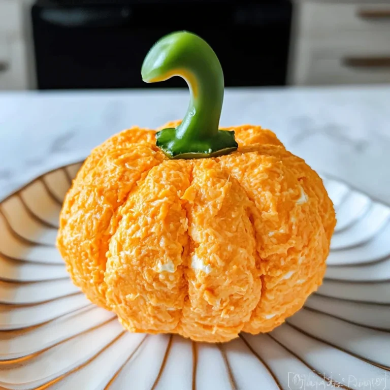 Pumpkin Shaped Cheese Ball