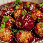 Quick Cranberry Meatballs (Christmas Recipe)