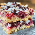 Raspberry Coconut Magic Bars