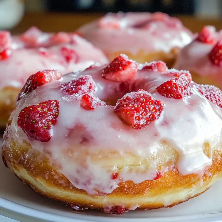 Strawberry Donuts