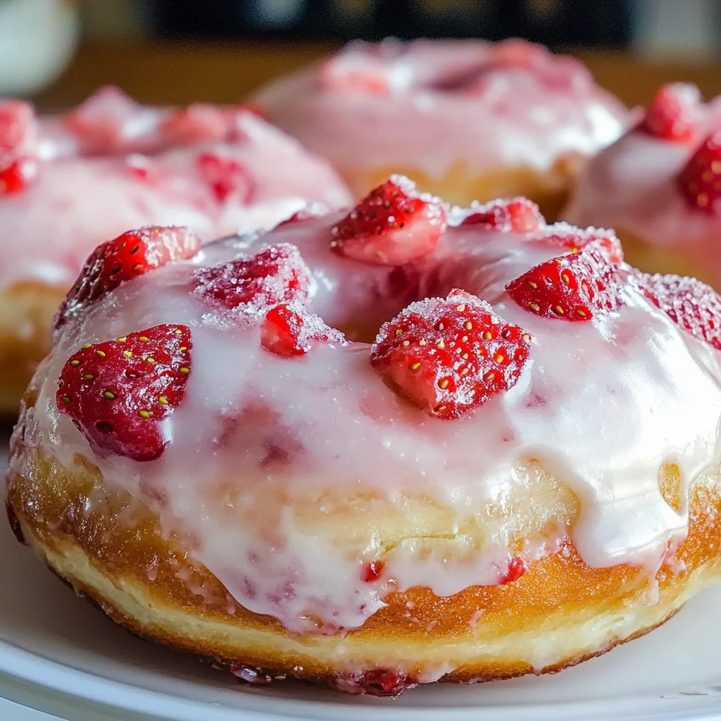 Strawberry Donuts