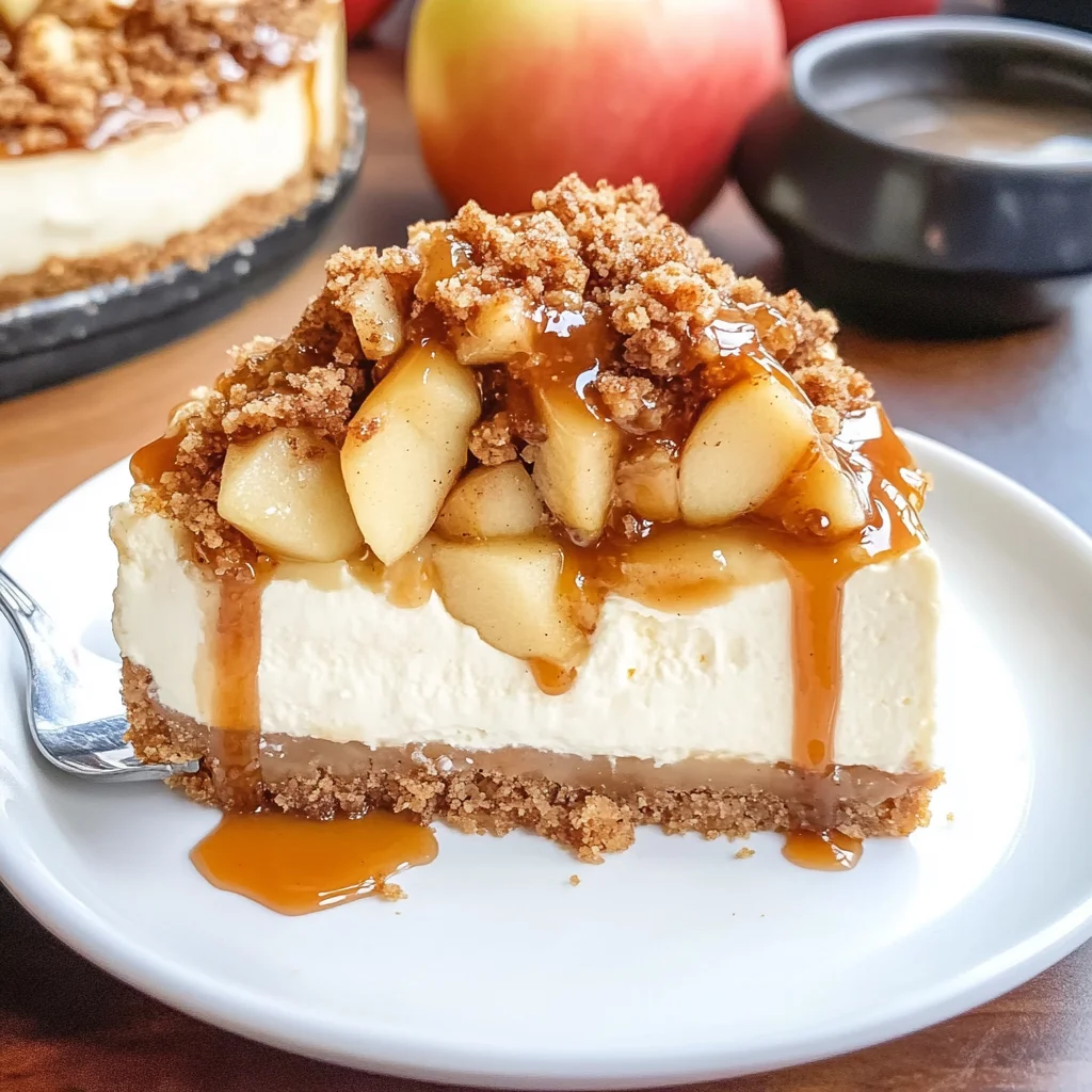 Apple Crisp Cheesecake