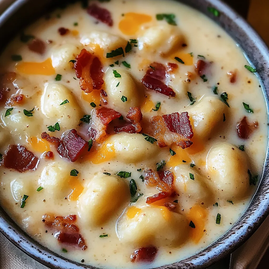 Bacon Cheddar Gnocchi Soup – A Rich and Creamy Comfort Meal