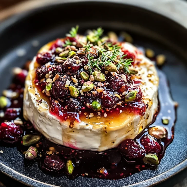 Best Baked Brie with Honey, Fig and Pistachio