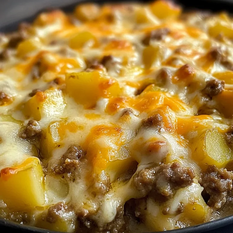 Cheesy Ground Beef & Potato Casserole