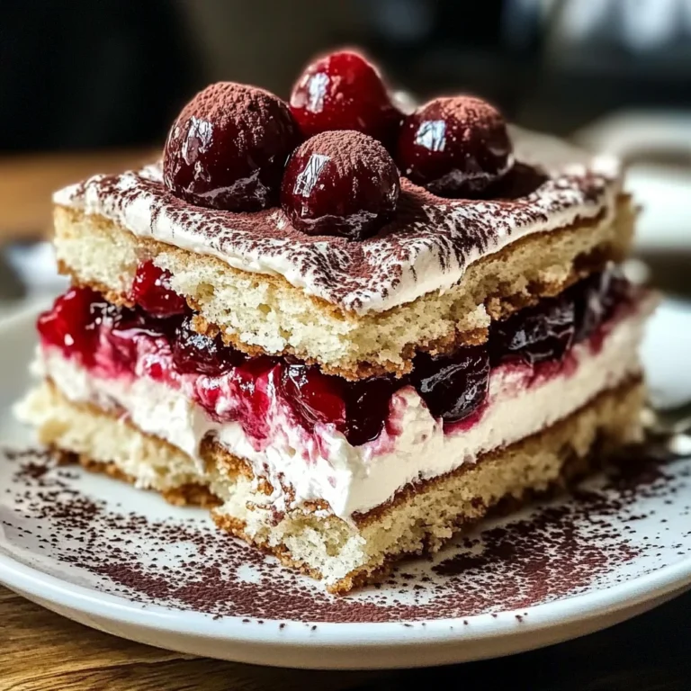 Cherry Amaretto Tiramisu