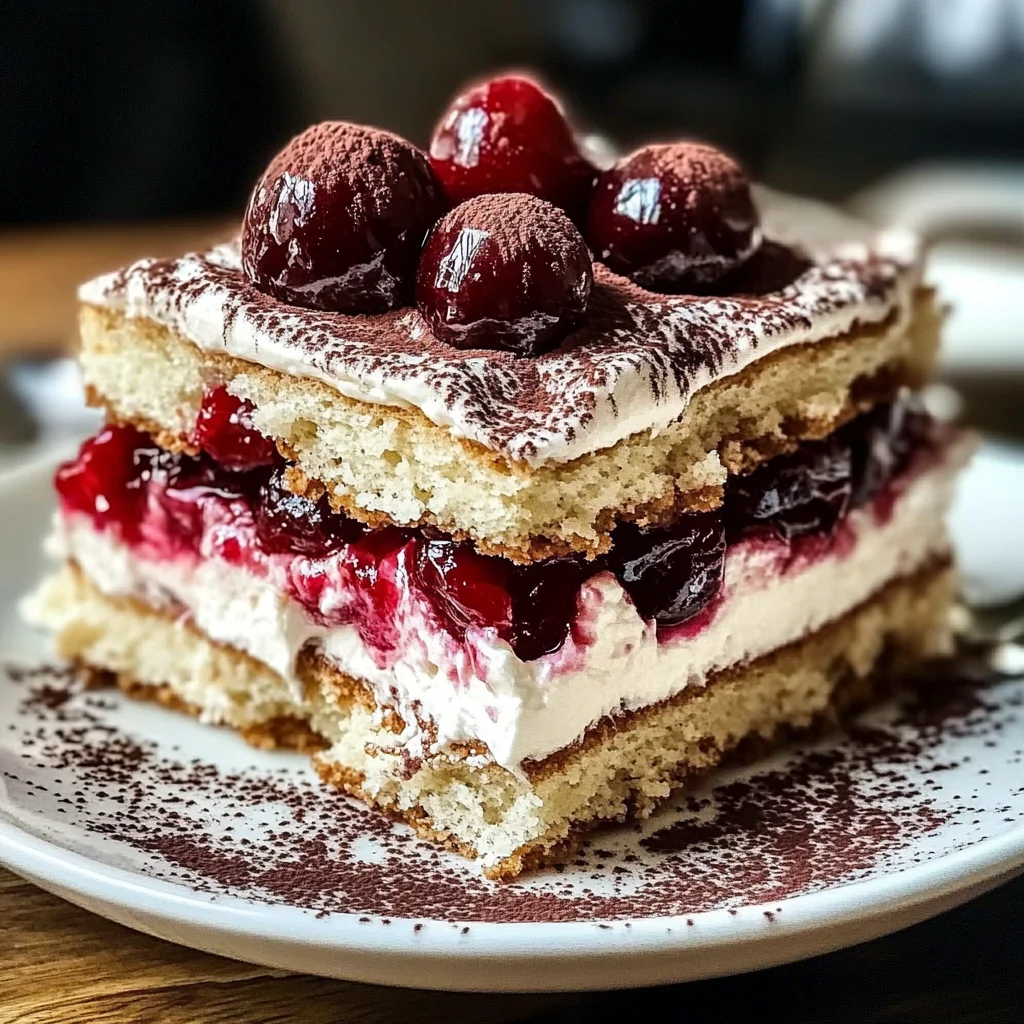Cherry Amaretto Tiramisu