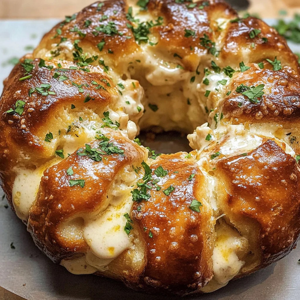 Chicken Alfredo Monkey Bread