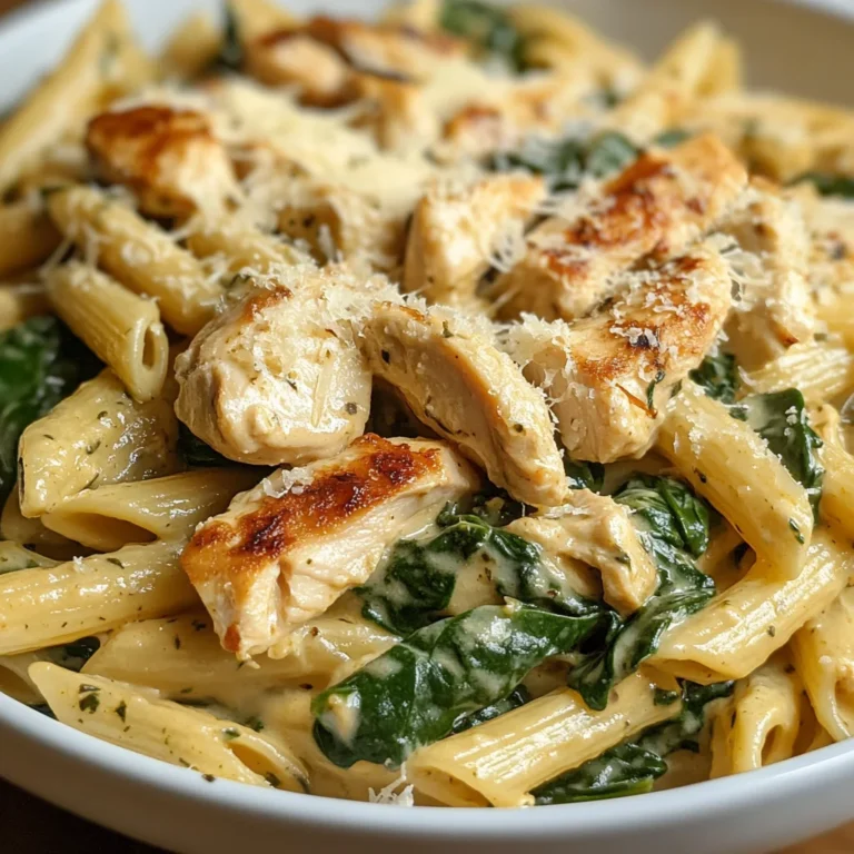 Chicken Spinach Penne