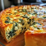 Cottage Cheese and Spinach Crustless Quiche