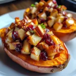 Cranberry Apple Twice-Baked Sweet Potatoes