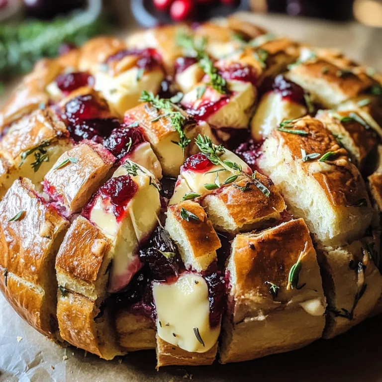 Cranberry Brie Pull-Apart Bread